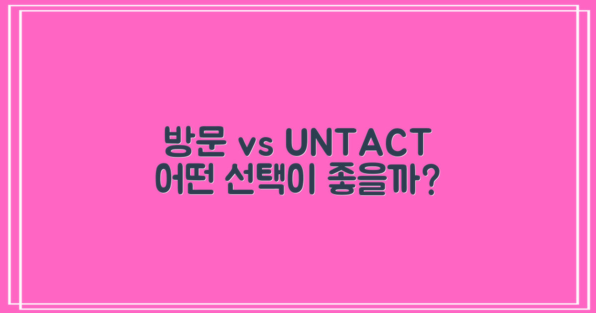 방문 이용 vs 비대면 서비스