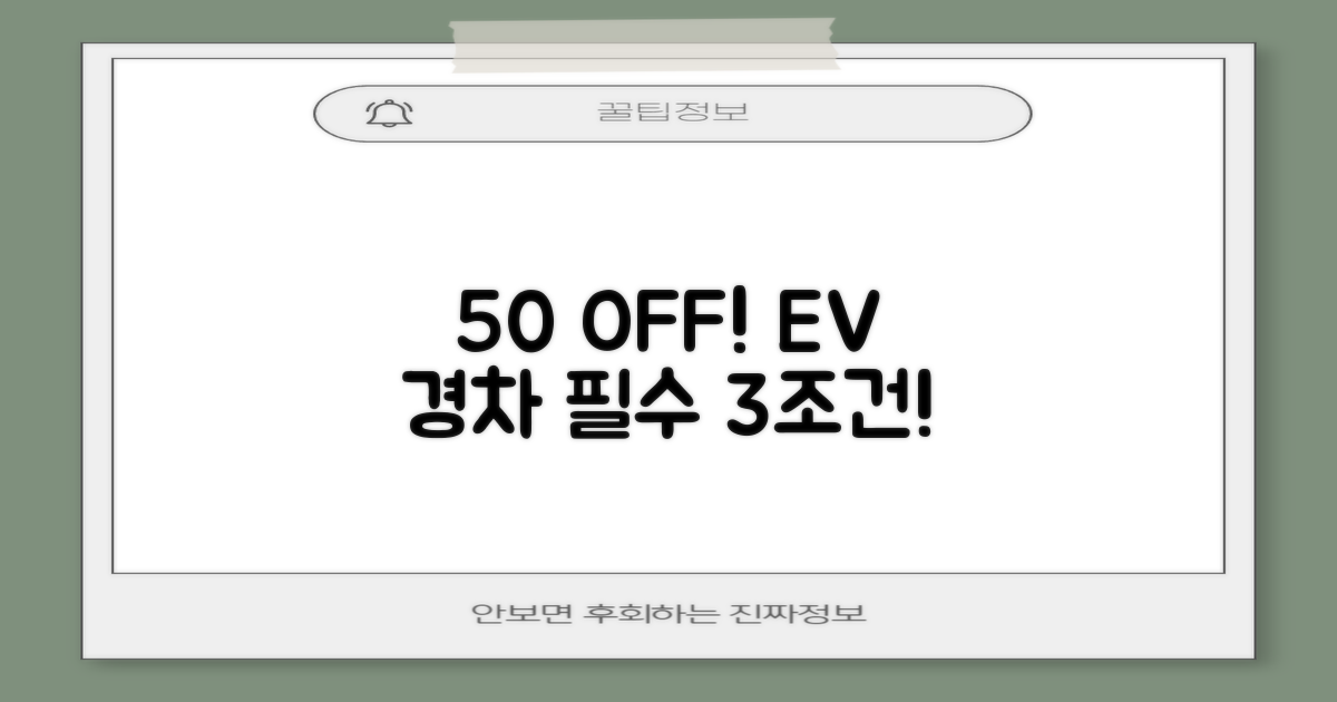 전기차, 경차 50% 할인 조건 3가지
