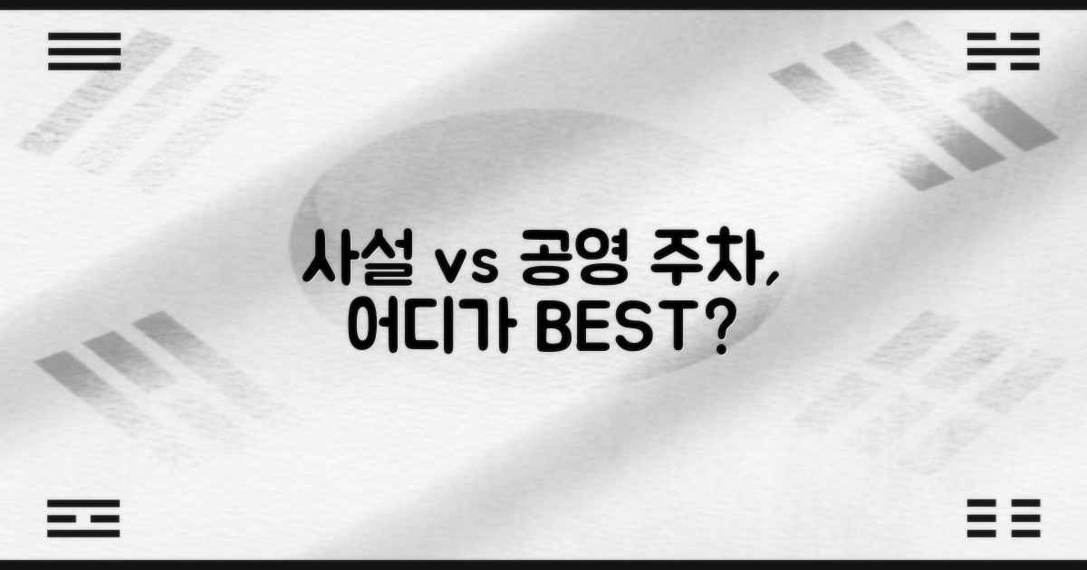사설 주차 vs. 공영 장점