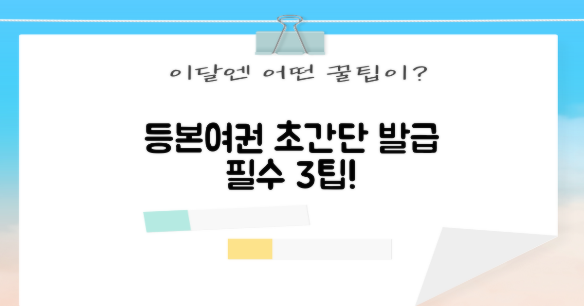 등본/여권 발급 3가지 팁