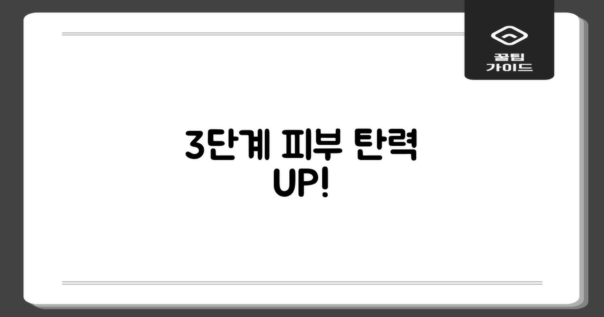 3단계 피부 탄력 강화