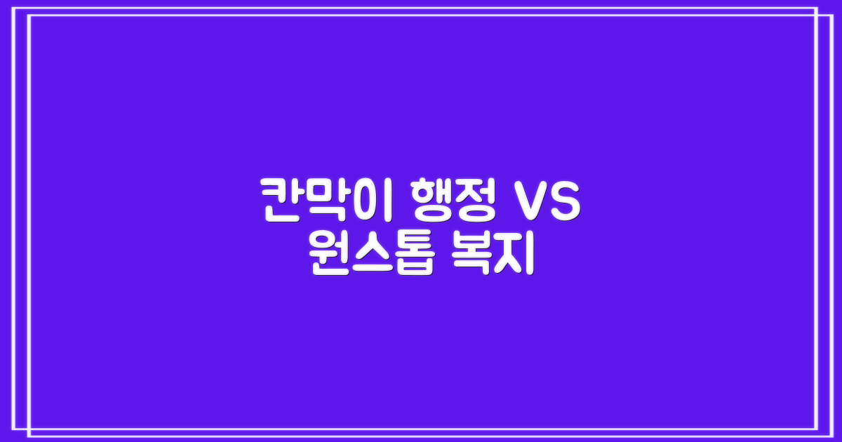 단순 행정 vs 통합 복지 서비스