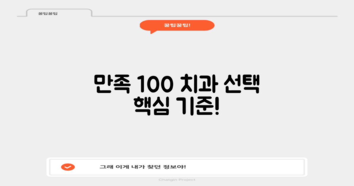 만족도 높은 치과 기준