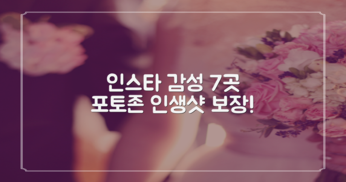 인스타 감성 7개 포토존 완전 정복