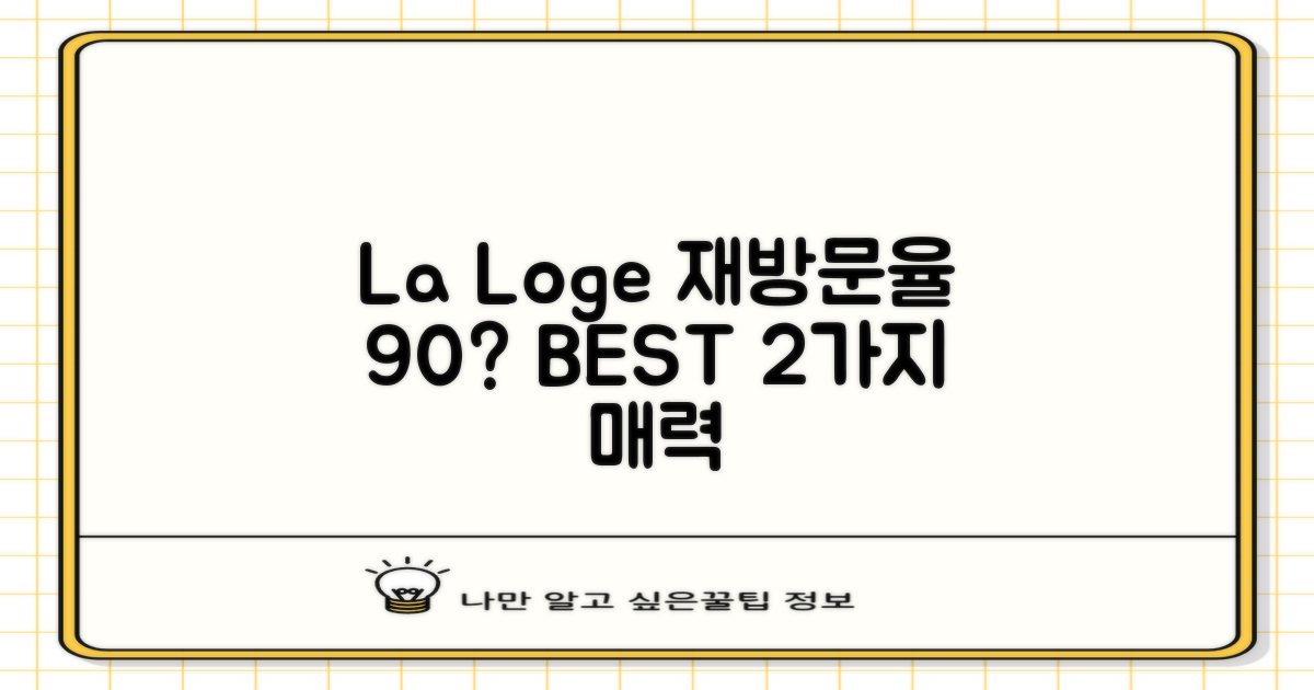 재방문율 90%? La Loge 2가지 매력