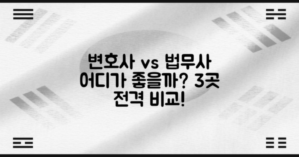 변호사·법무사 3곳 비교