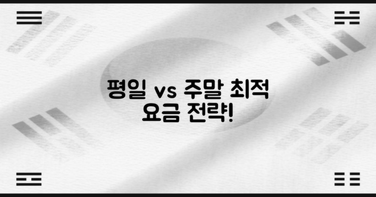 평일 vs. 주말 요금 전략