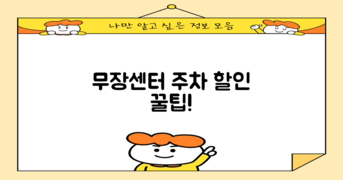 무장센터 주차, 얼마나 할인될까?