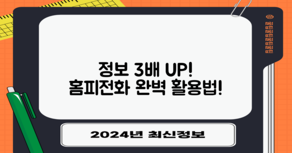 정보 3배! 홈페이지/전화 활용