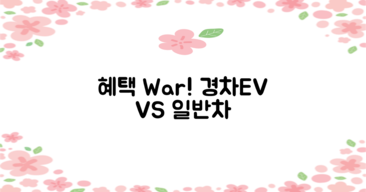 경차·전기차 vs. 일반 혜택