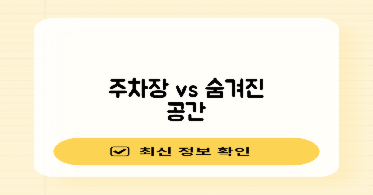 주차장 vs 주변 공간