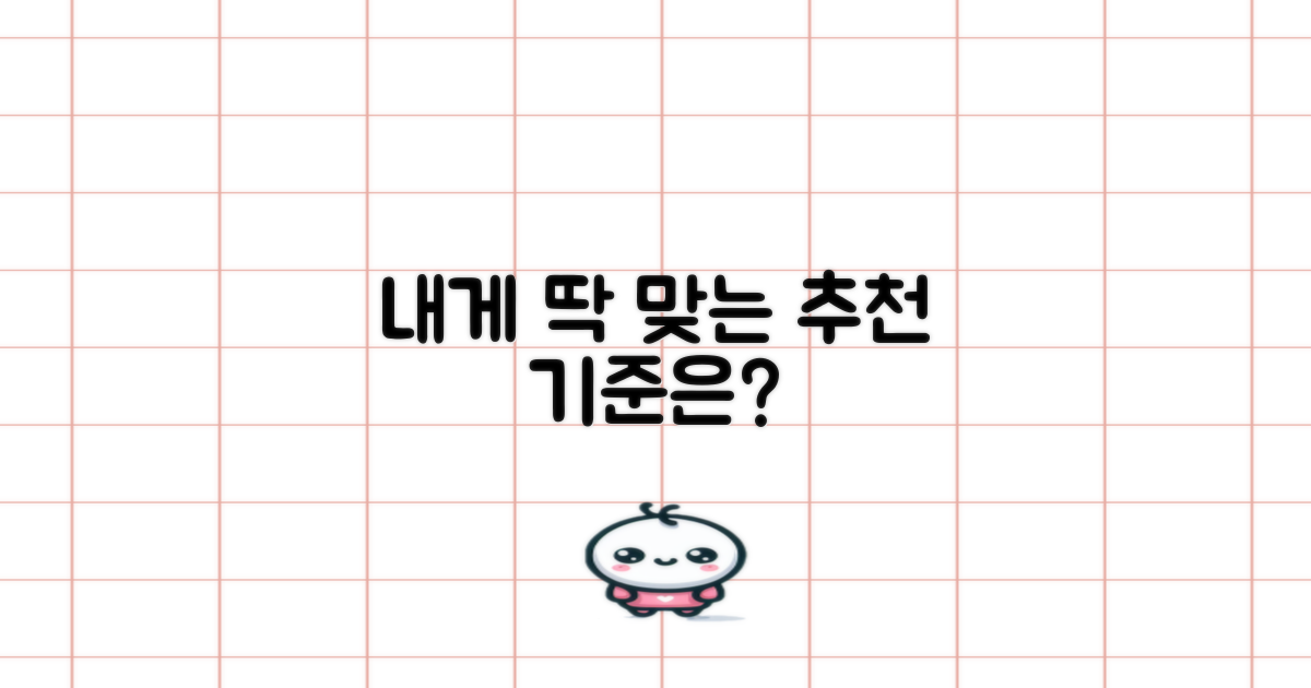 어떤 기준으로 추천할까요?