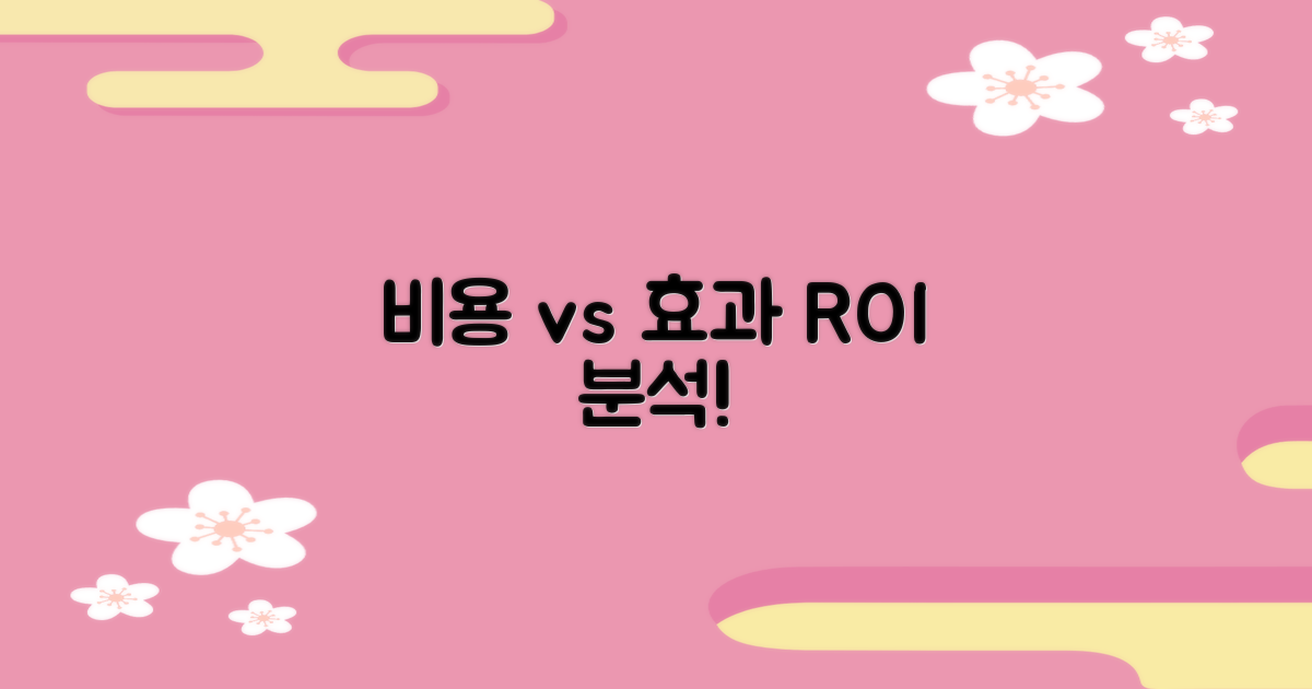 비용 vs 효과 분석